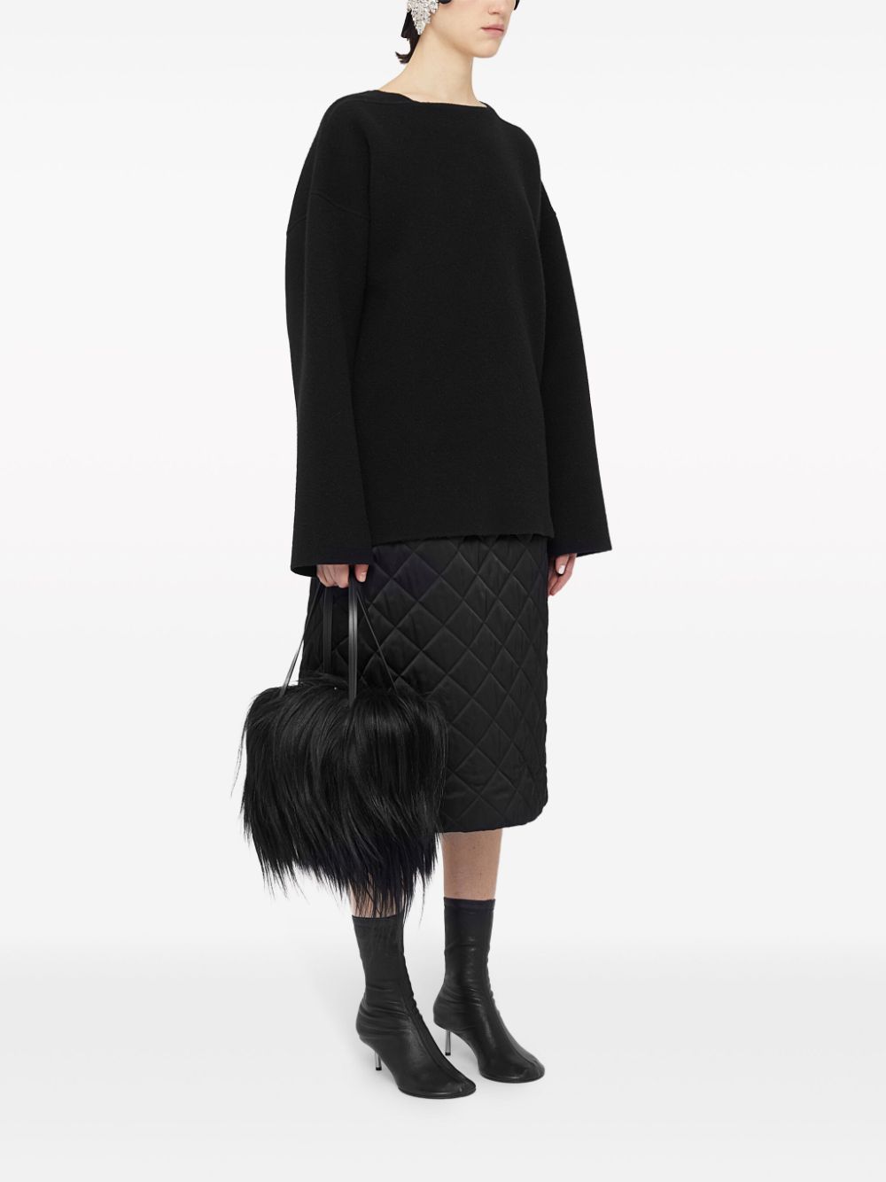 Image 2 of Jil Sander شنطة عملية 'غوجي بيلو' مشعر