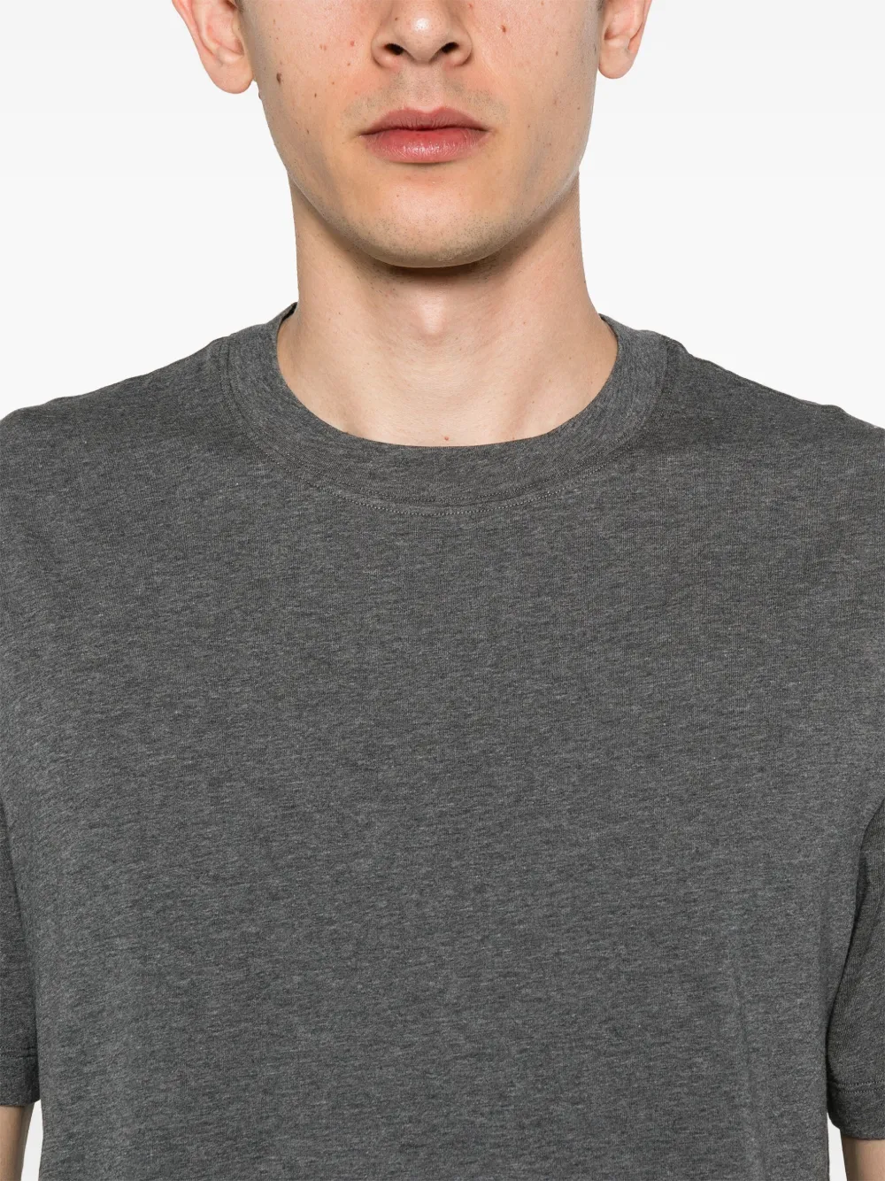 Brunello Cucinelli T-shirt met gemêleerd effect Grijs