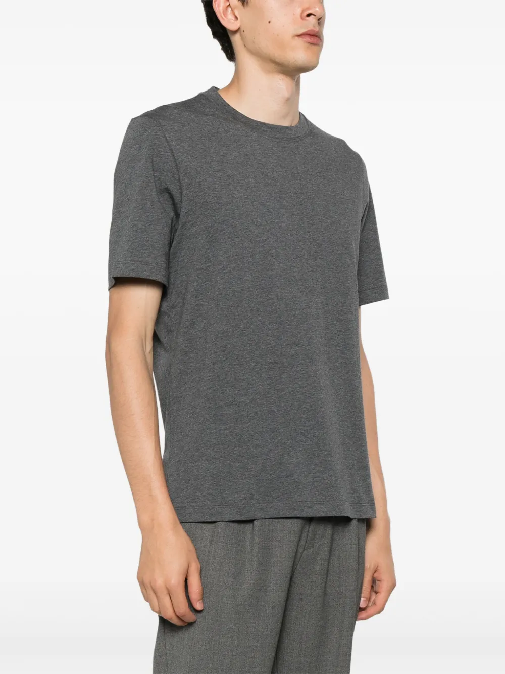 Brunello Cucinelli T-shirt met gemêleerd effect Grijs