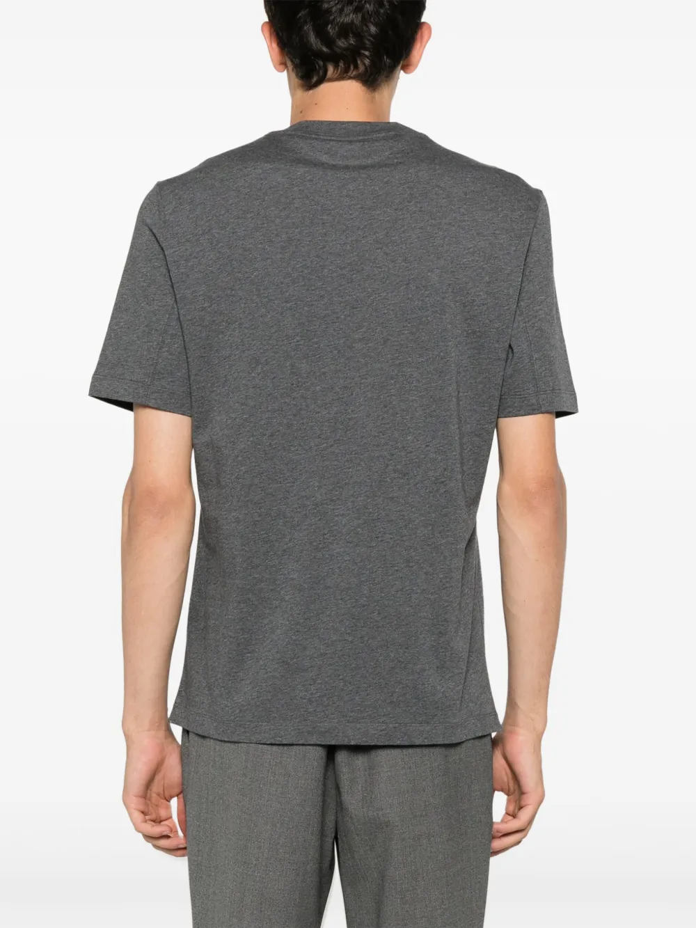 Brunello Cucinelli T-shirt met gemêleerd effect Grijs