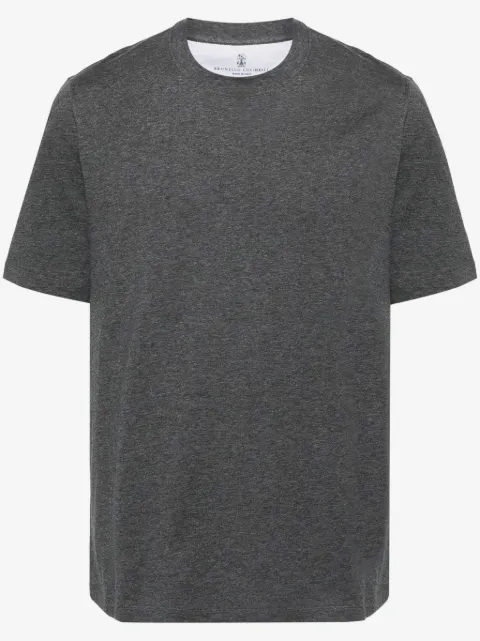 Brunello Cucinelli mélange-effect cotton T-shirt