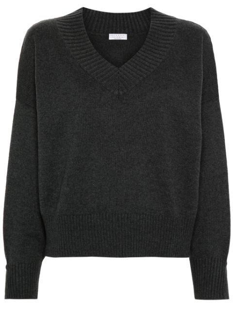 Brunello Cucinelli V-neck cashmere jumper Women