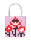 Marni Kids woven-design tote bag - Pink