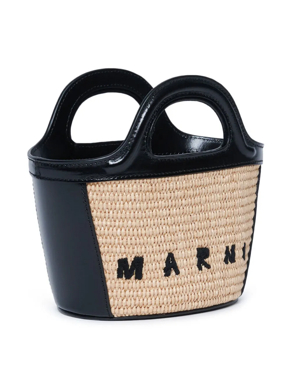 Marni Kids Tropicalia bucket-tas met geborduurd logo Beige