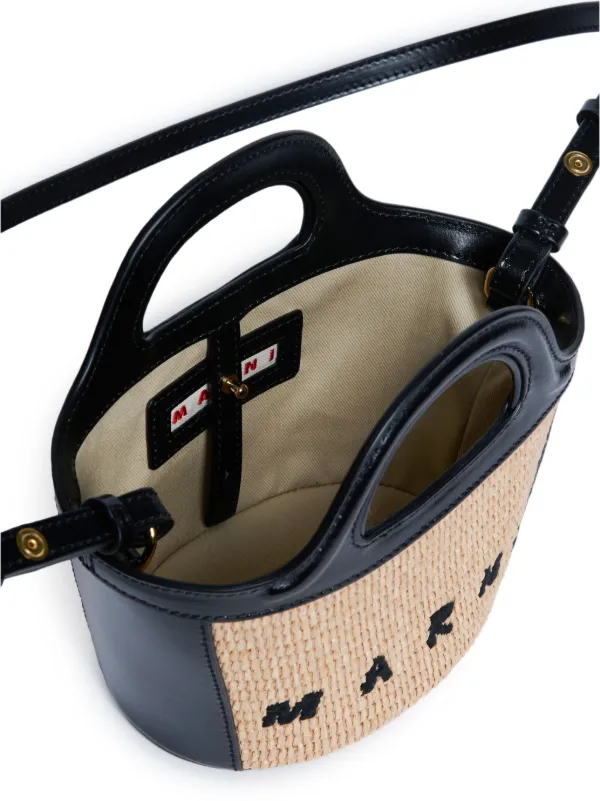 Marni Kids Tropicallia logo embroidered Bucket Bag Neutrals FARFETCH IE
