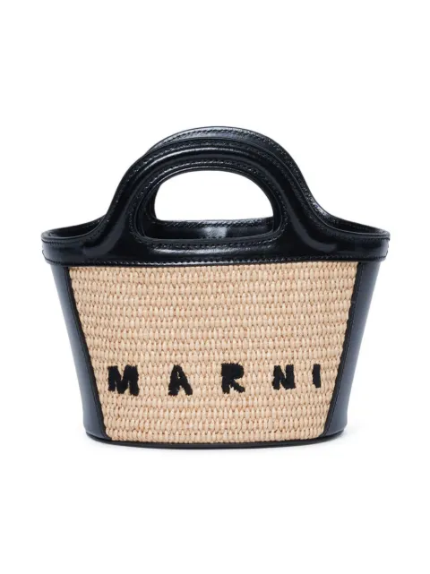 Marni Kids bolso bombonera Tropicalia con logo bordado