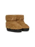 DSQUARED2 KIDS logo-embroidered snow boots - Brown