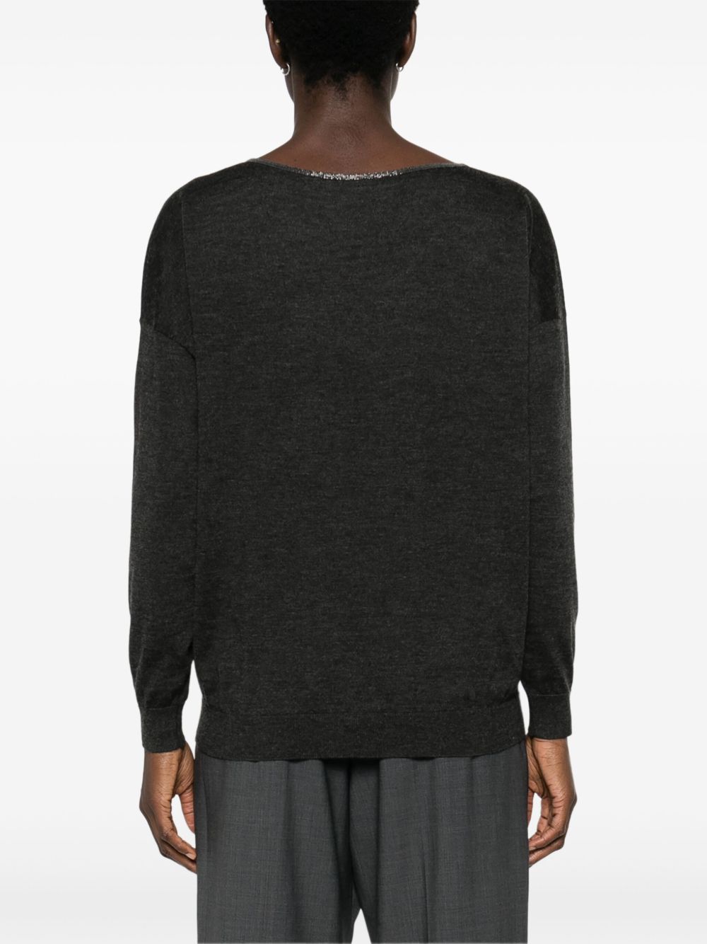 Brunello Cucinelli Monili-embellished jumper Women