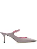 Jimmy Choo Bing crystal embellished mules - Pink