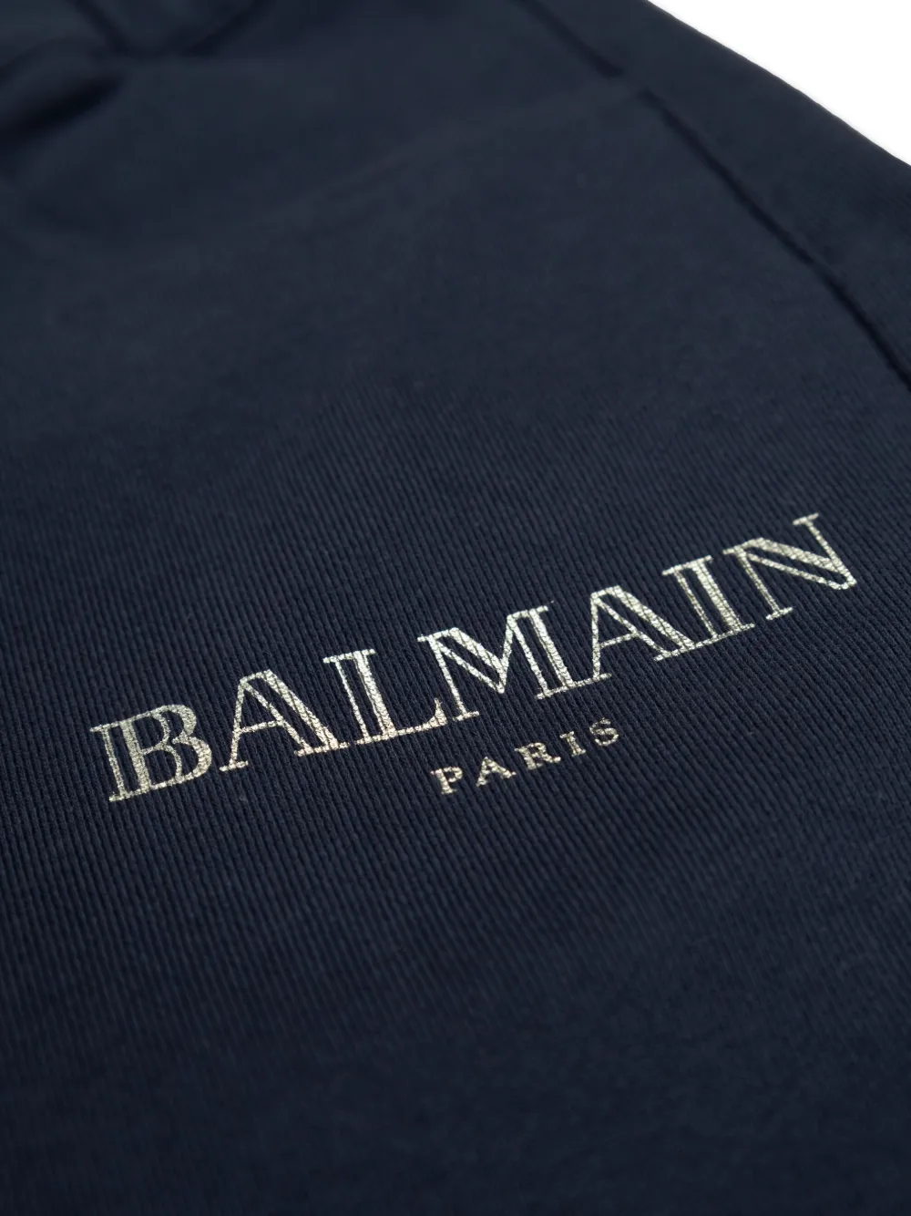 BALMAIN LOGO-PRINT TROUSERS
