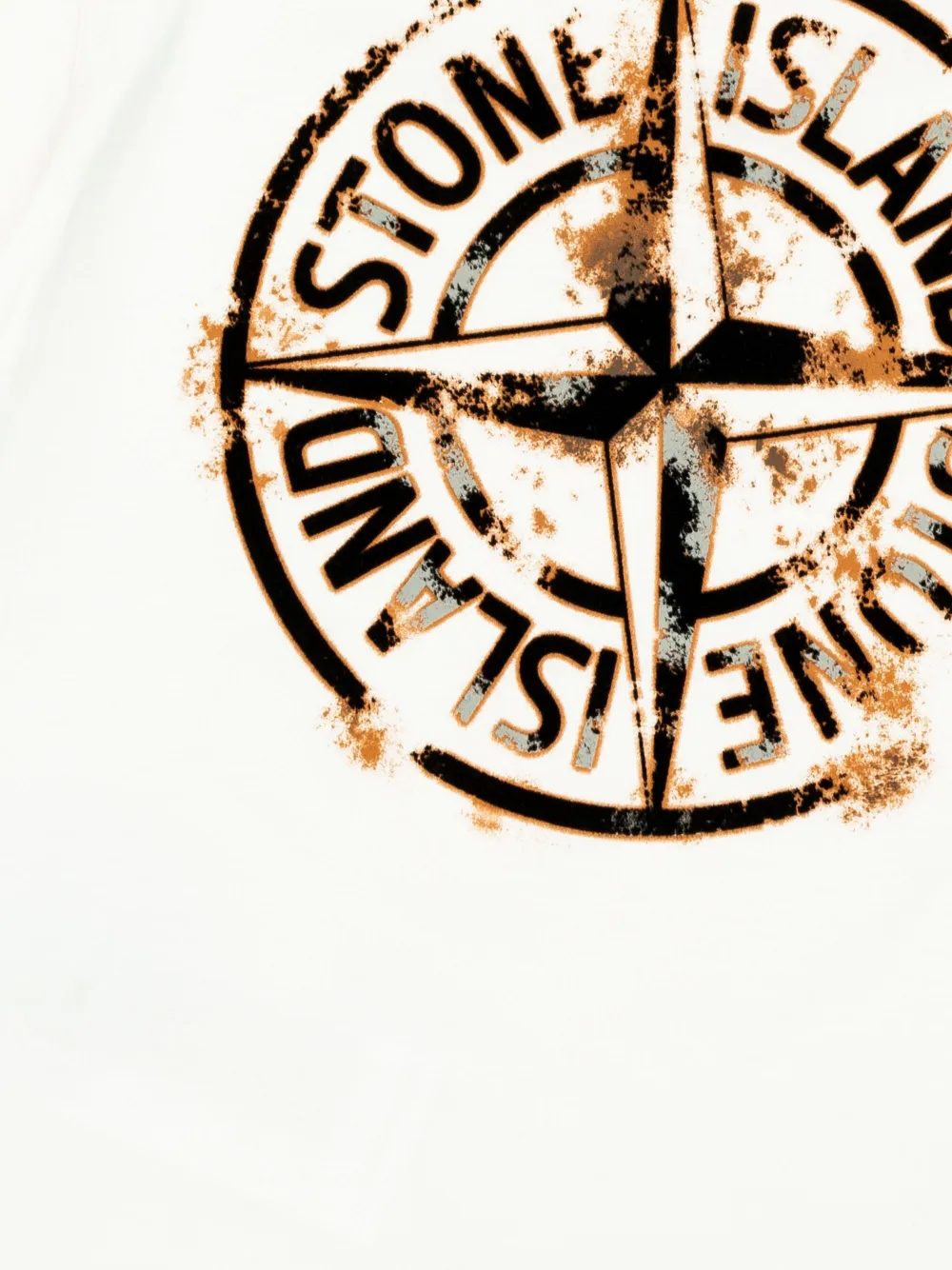 Stone Island Junior T-shirt met print Wit
