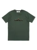 Stone Island Junior Compass-print cotton T-shirt - Green