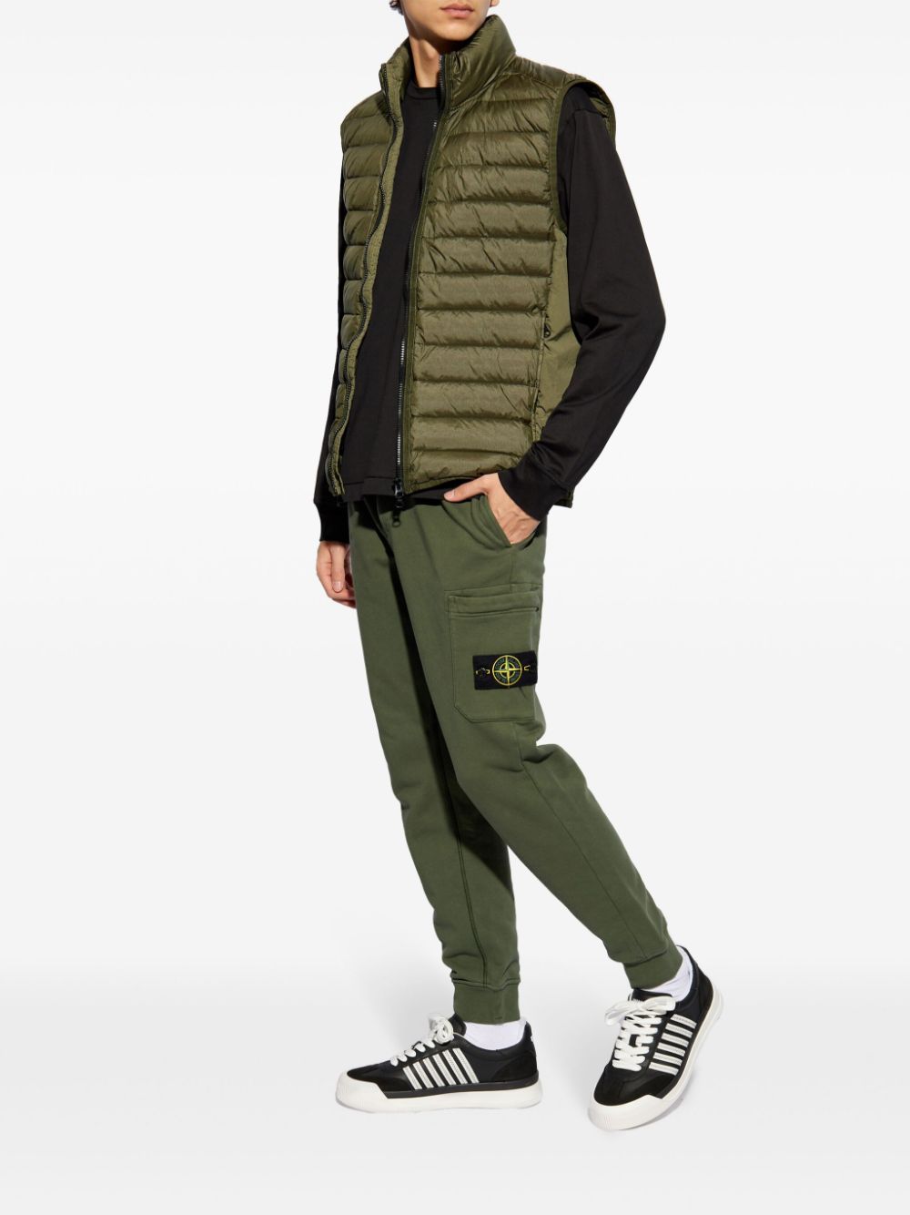 Stone Island Gewatteerde bodywarmer - Groen