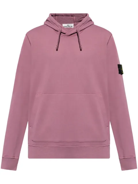 Stone Island Compass-badge cotton hoodie