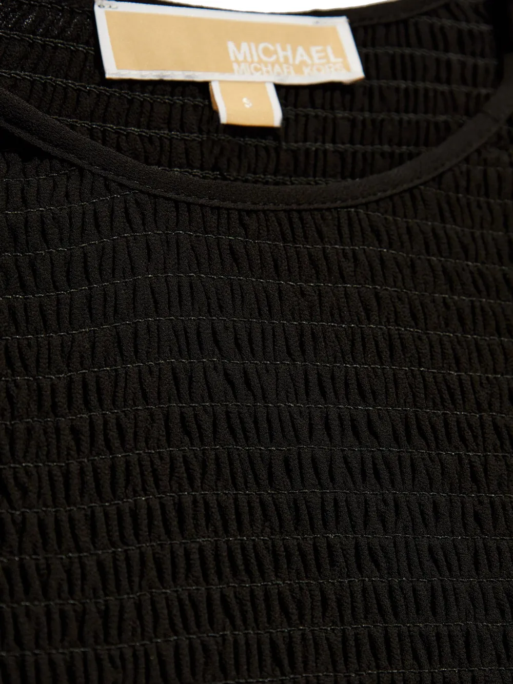 Michael Kors Gesmockte mini-jurk Zwart
