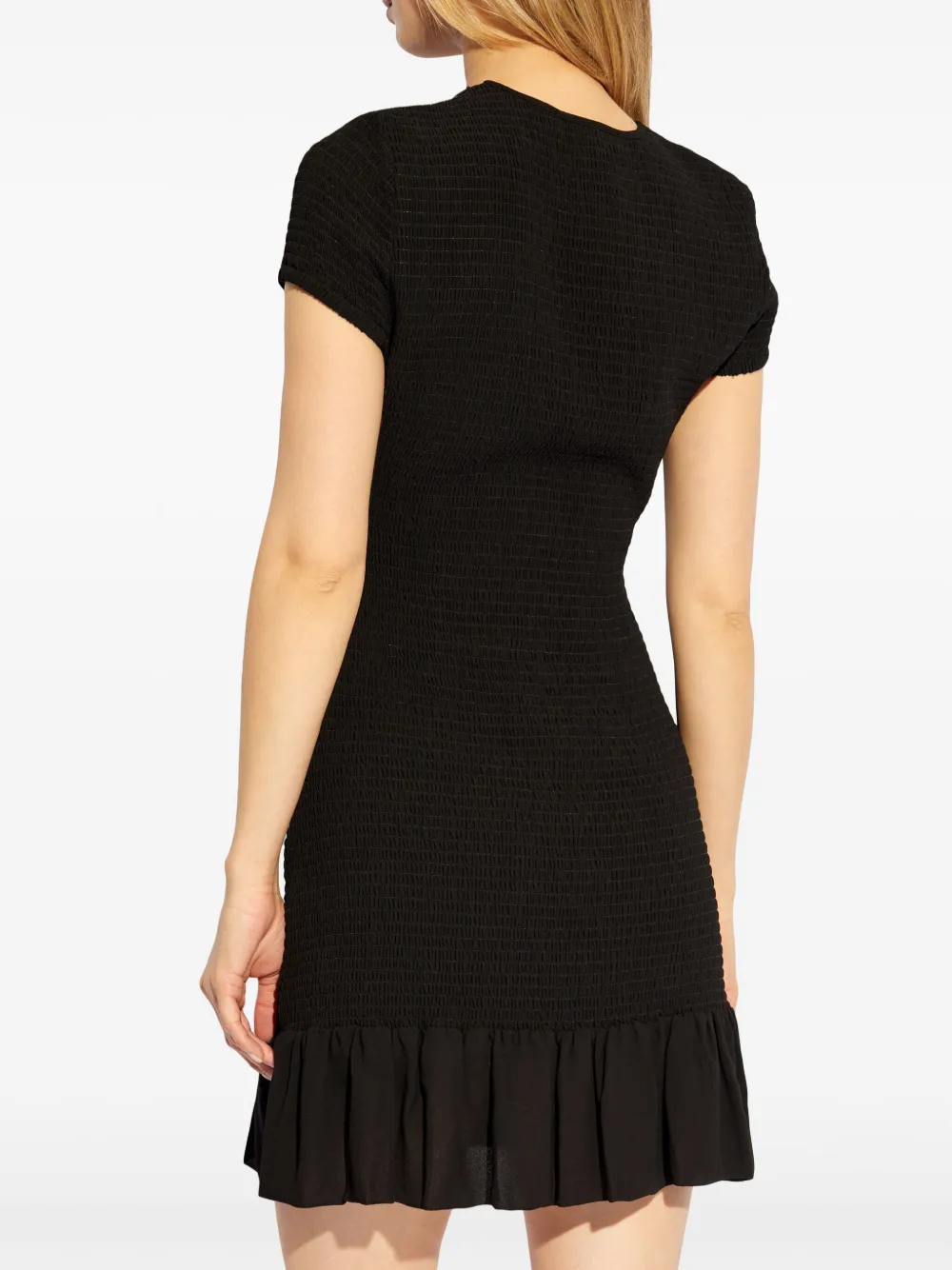 Michael Kors Gesmockte mini-jurk Zwart