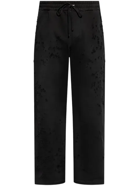 AMIRI distressed finish straight-legged jogging trousers