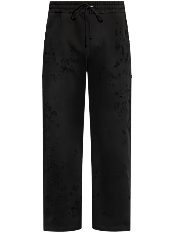 半額 50％OFFの通販 ブラック | ジョガーパンツ ダメージ AMIRI | JP FARFETCH パンツ