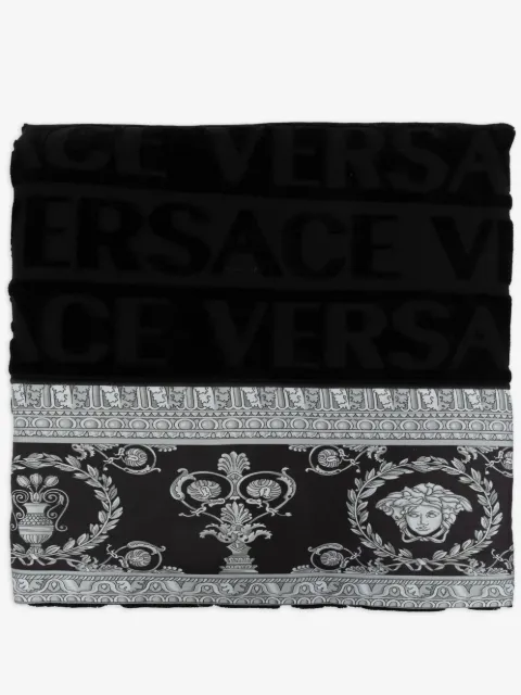 Versace badehåndklæde med Barocco-tryk