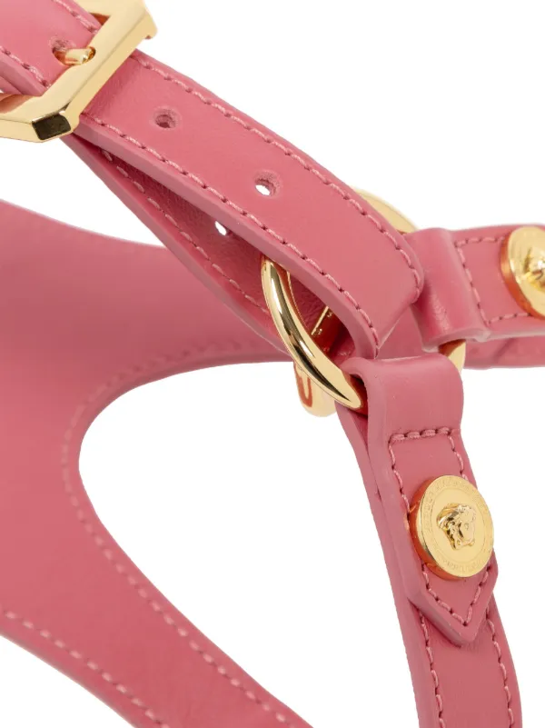 【関税込み】Versace ピンク メドゥーサ エスパドリーユ Versace Women's Medusa Logo Pink & White Leather Sneakers