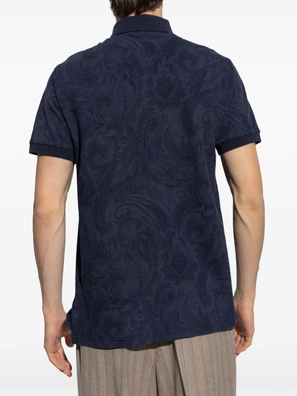 【関税込み】ETRO 'Paisley' polo shirt ETRO paisley-print Polo Shirt | Black | FARFETCH