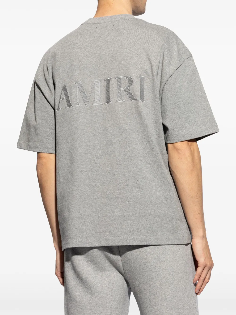 AMIRI T-shirt met geborduurd logo Grijs
