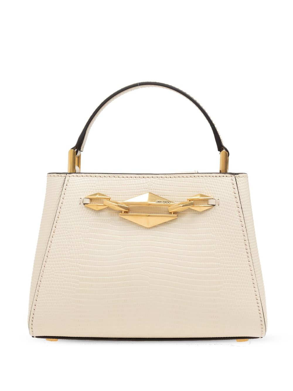 Jimmy Choo Diamond Top Handle Tote Bag In Neutrals