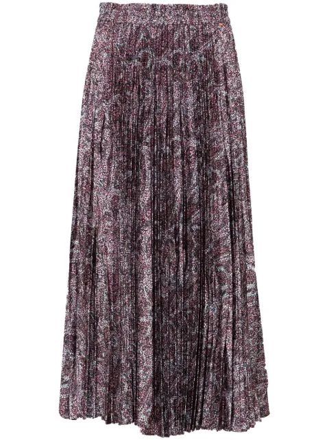 BOSS abstract pattern midi skirt