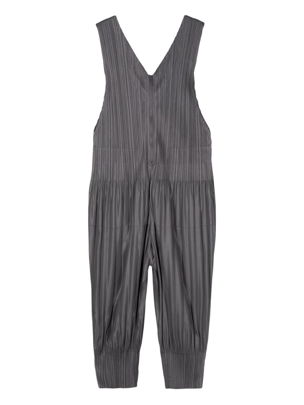 Pleats Please Issey Miyake Geplooid jumpsuit met ceintuur - Grijs