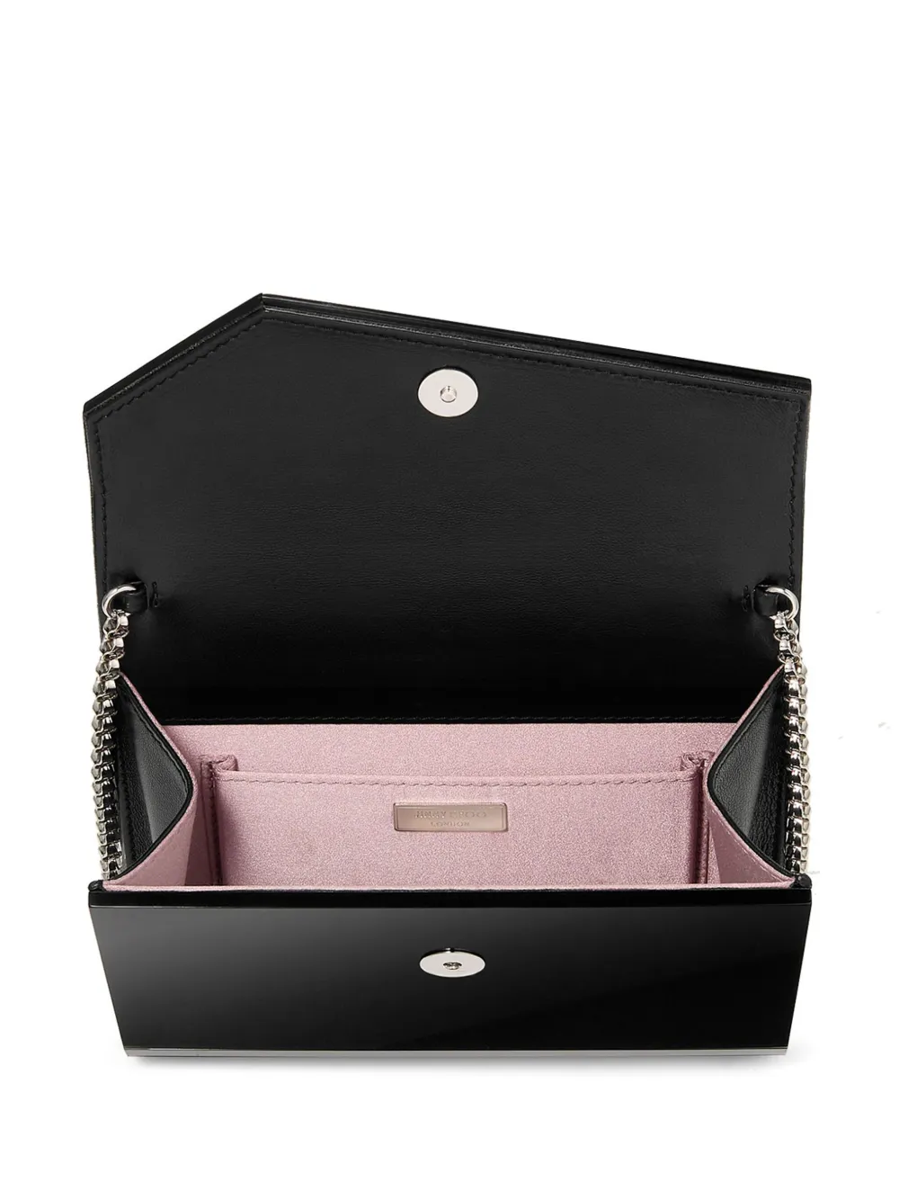 Jimmy Choo Candy clutch met logoprint Zwart