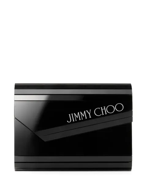 Jimmy Choo Candy logo-print clutch bag