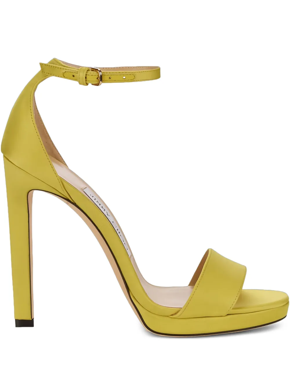 Jimmy Choo 120mm Misty satin sandals | Yellow | Image 1