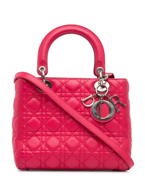 Christian Dior Pre-Owned 2014 Medium Lambskin Cannage Lady Dior satchel
