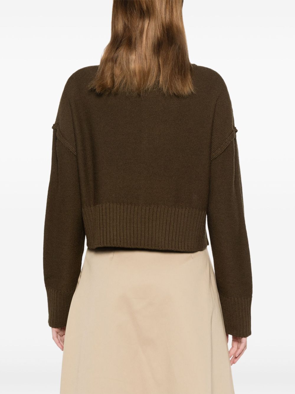 MM6 Maison Margiela distressed cropped jumper Women