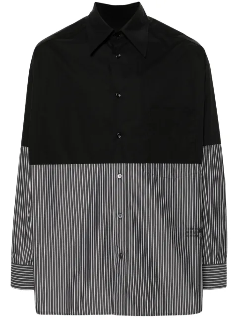 MM6 Maison Margiela numbers-motif panelled shirt