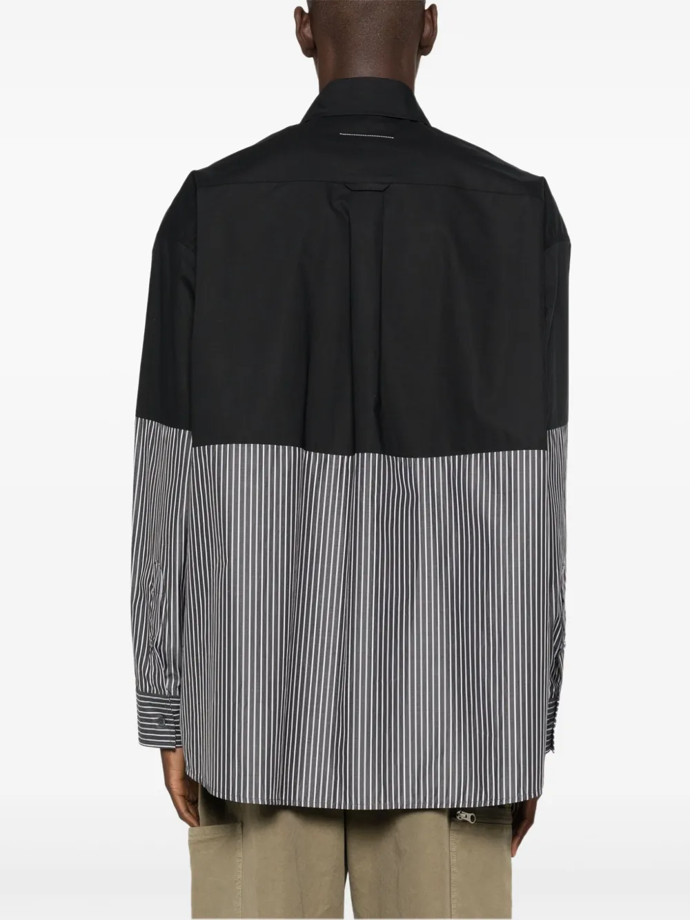 MM6 Maison Margiela Overhemd met vlakken Zwart