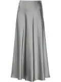 Herno satin midi skirt - Grey