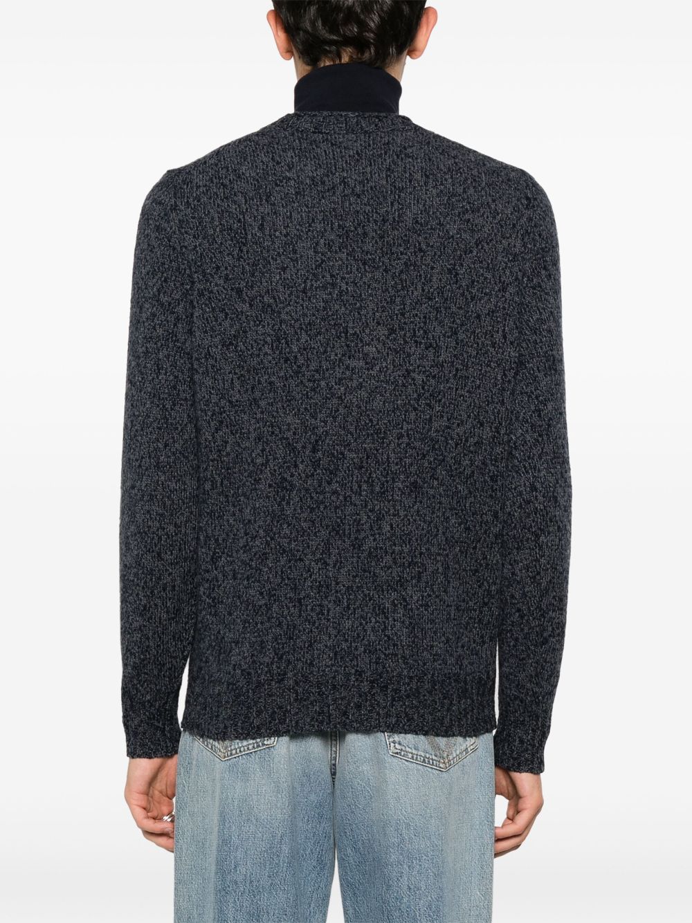 Brunello Cucinelli melange-effect crew-neck jumper Men