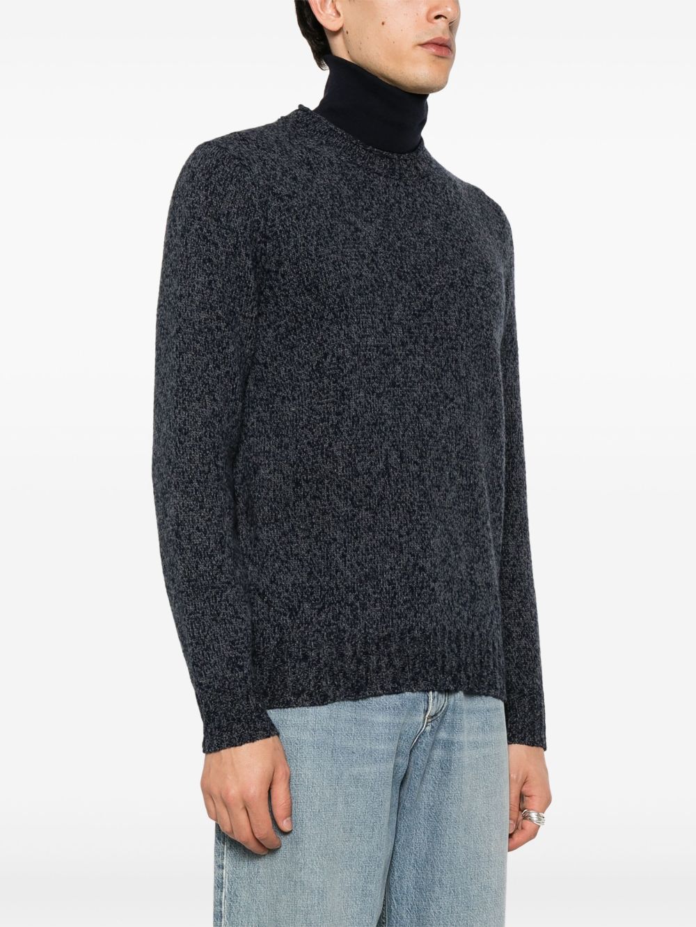 Brunello Cucinelli melange-effect crew-neck jumper Men