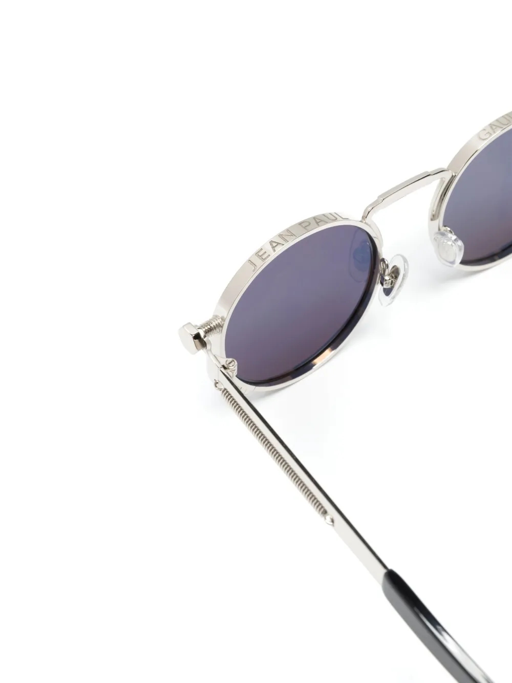 Jean Paul Gaultier 56-8171 zonnebril met rond montuur Zilver