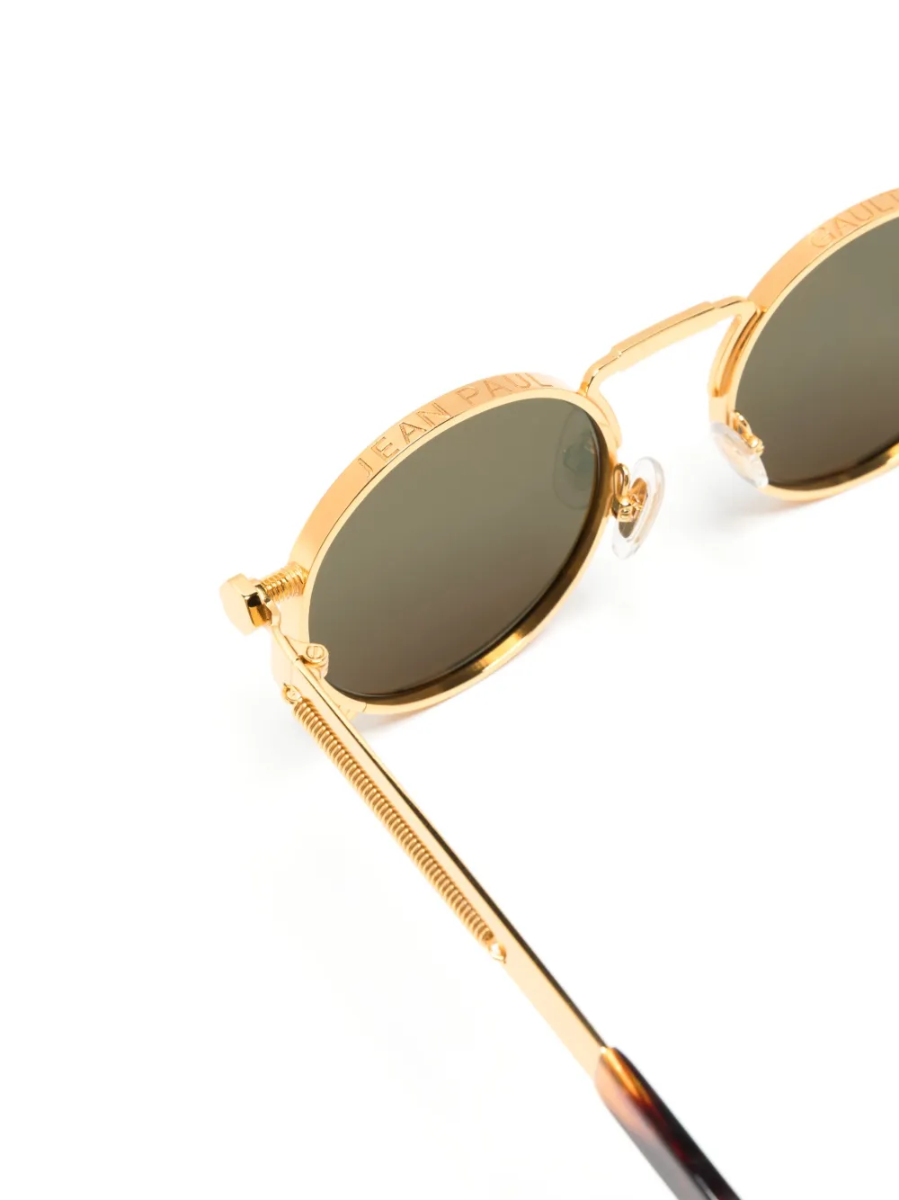 Jean Paul Gaultier 56-8171 zonnebril met rond montuur Goud