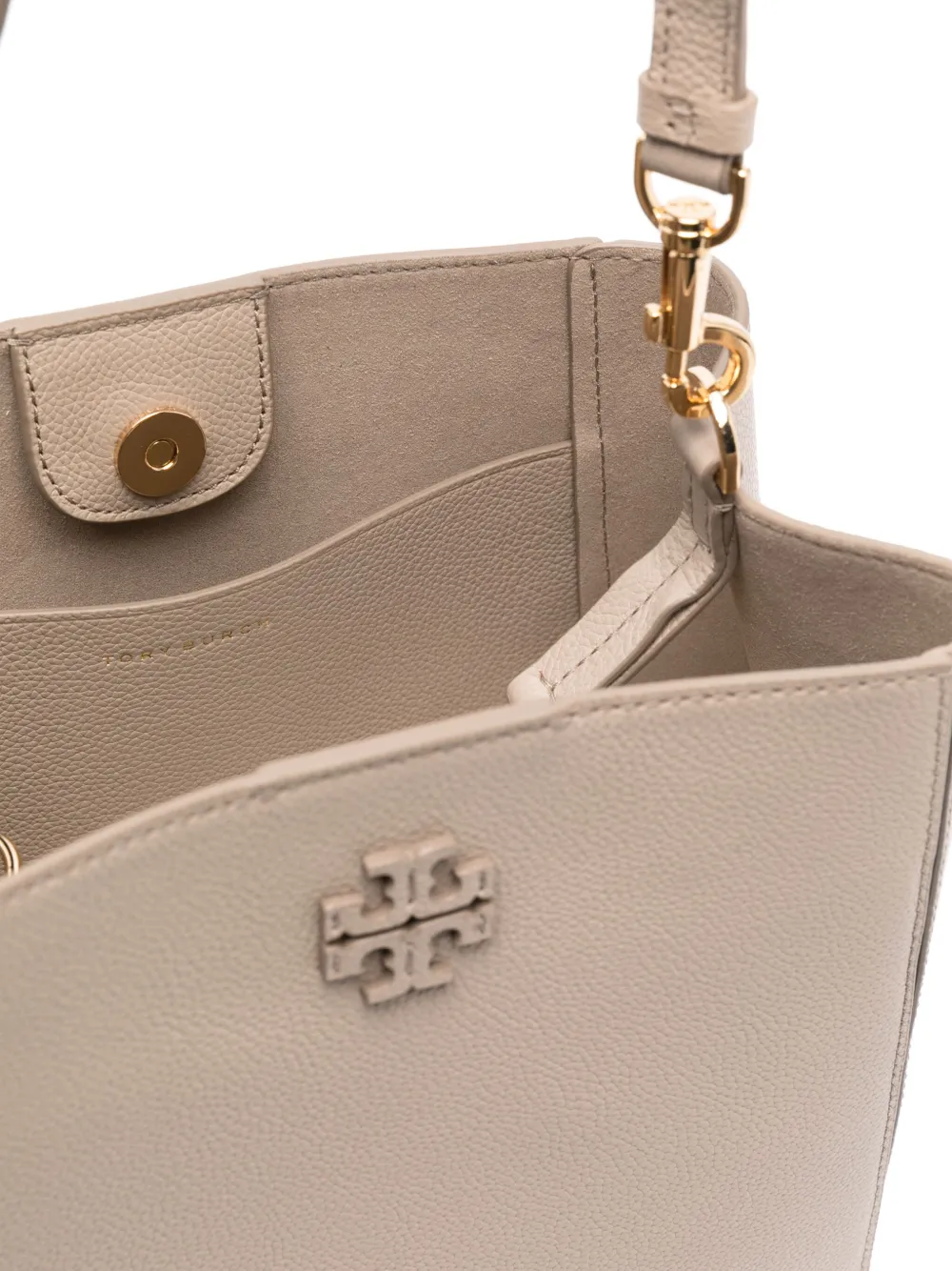 Affordable Tory Burch McGraw logo-embossed leather tote bag Women