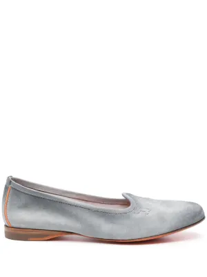 サンダル・ミュール SANTONI Cappuccino Leather Didi Slippers Santoni men's Leather fur slippers - buy for 150600 KZT in