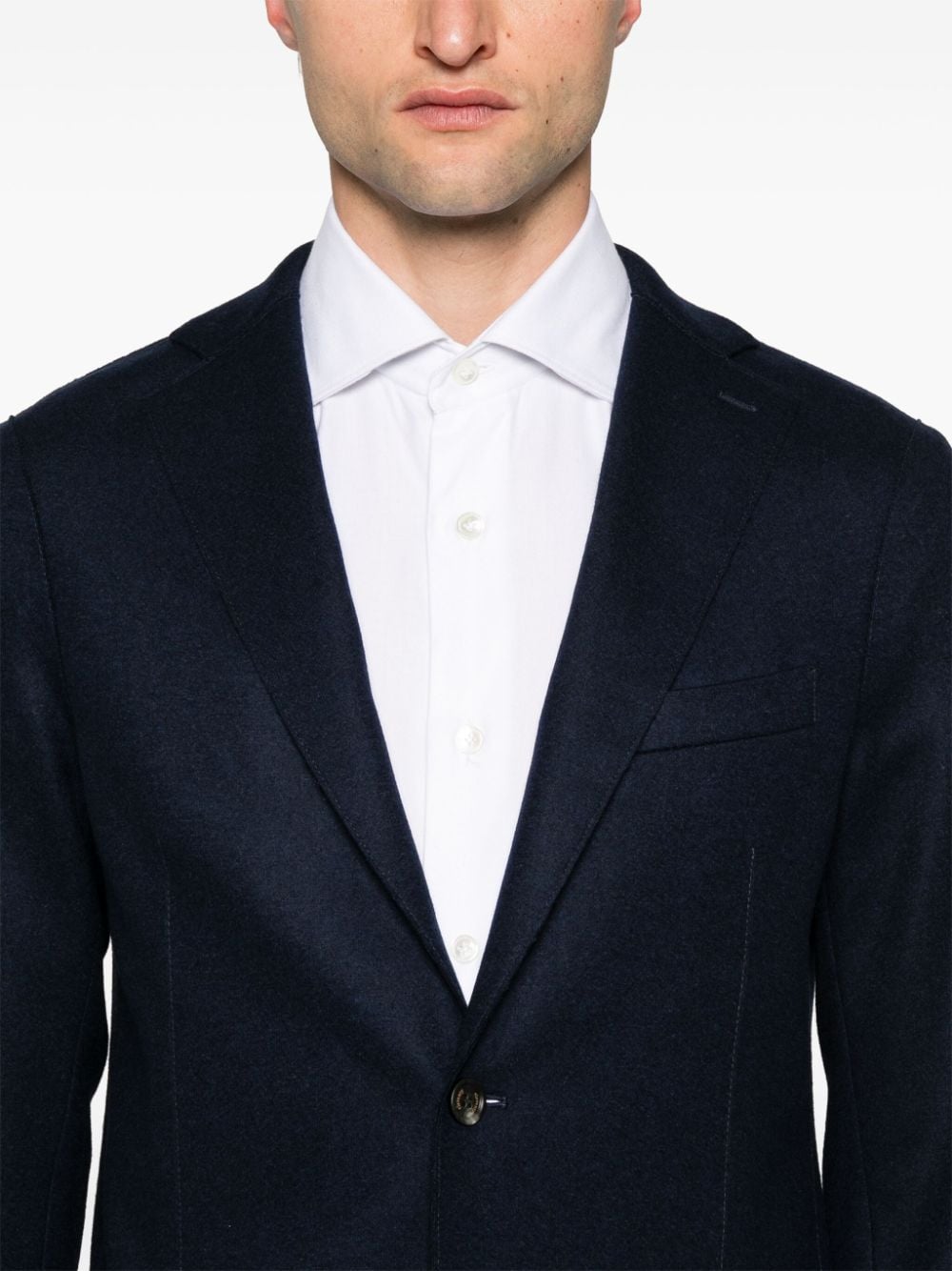 Shop Eleventy Single-breasted Blazer In Blue