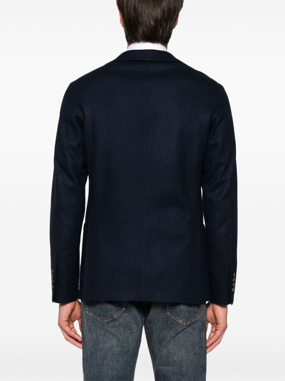 Shop Eleventy Single-breasted Blazer In Blue