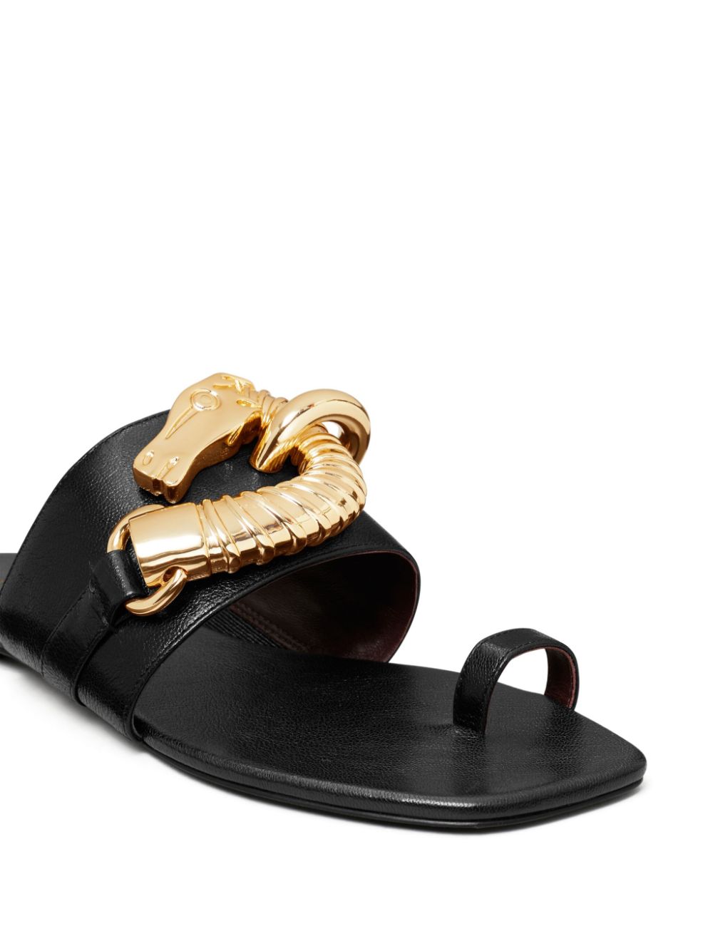 Tory Burch Jessa sandalen met teenring Zwart