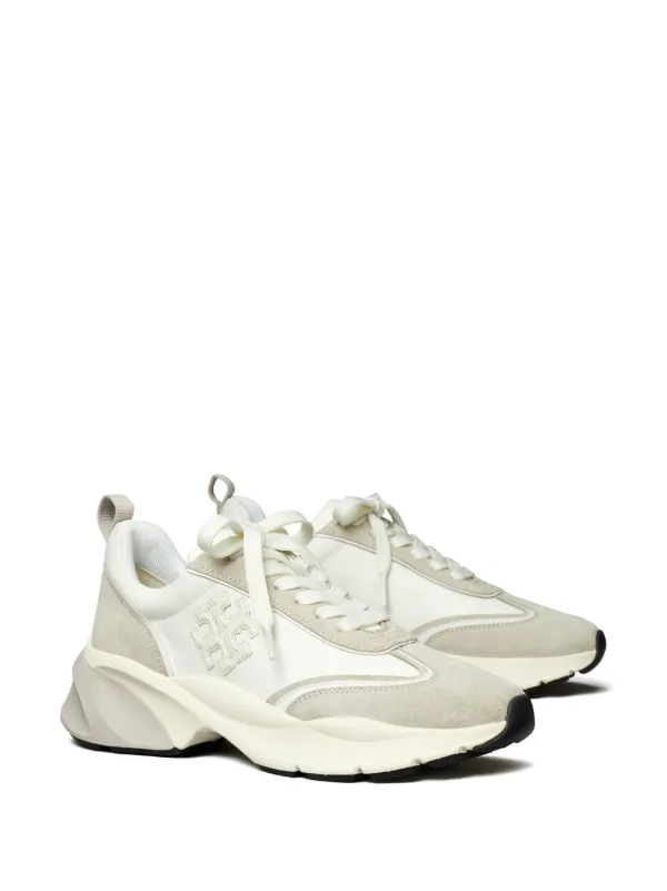 Tory Burch Good Luck Panelled Sneakers White FARFETCH IN
