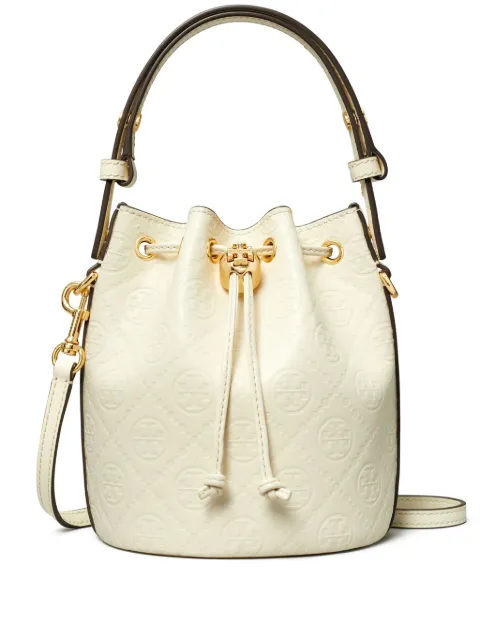 Tory Burch شنطة باكيت صغيرة بنقش مونوغرام T