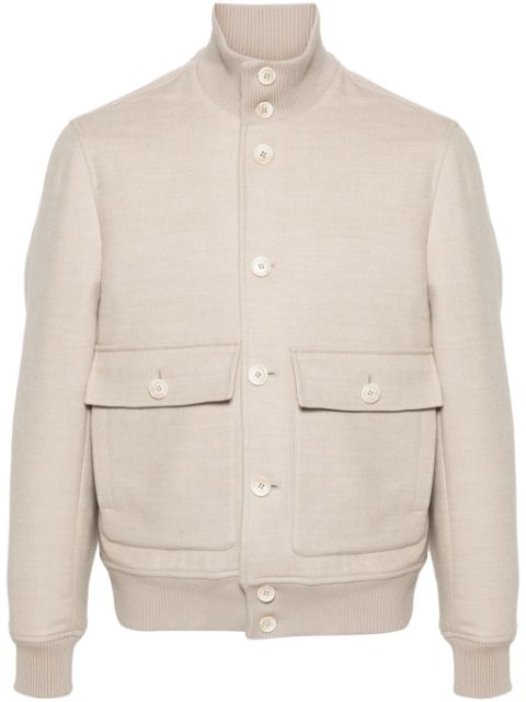 Brunello Cucinelli high-neck wool jacket Men