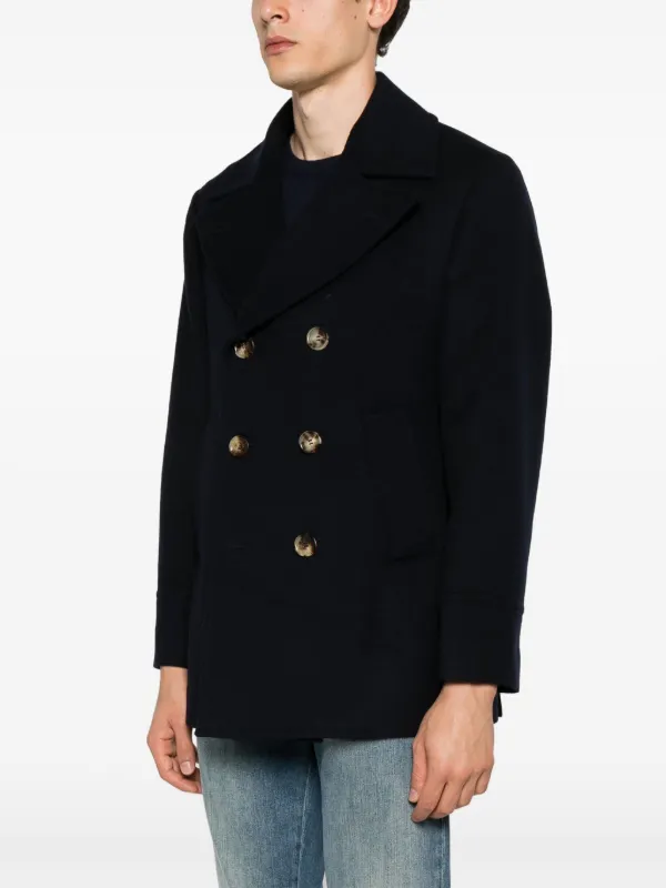 コート BRUNELLO CUCINELLI FW25 'Double' coat (MD5329893 C017) Brunello Cucinelli Double-Breasted Wool Coat | Sendegaro JP